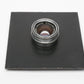 Schneider Componon 50mm f4 Enlarging lens w/4" lens board