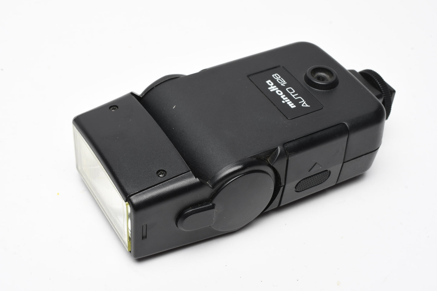 Minolta Auto 128 electronic flash, nice & clean, tested, w/Case+Manual