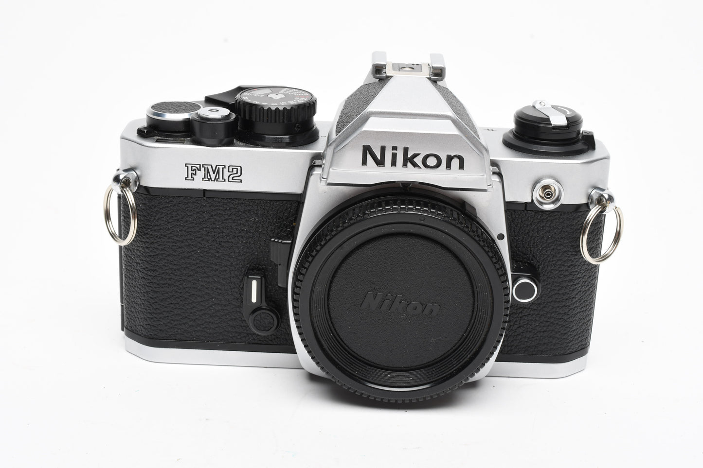 Nikon FM2 chrome 35mm SLR body, New seals, Mint-