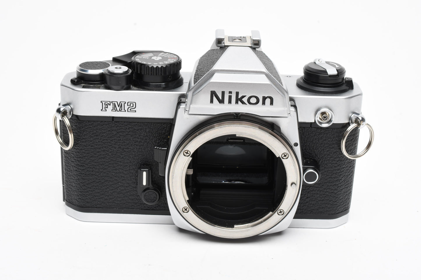 Nikon FM2 chrome 35mm SLR body, New seals, Mint-