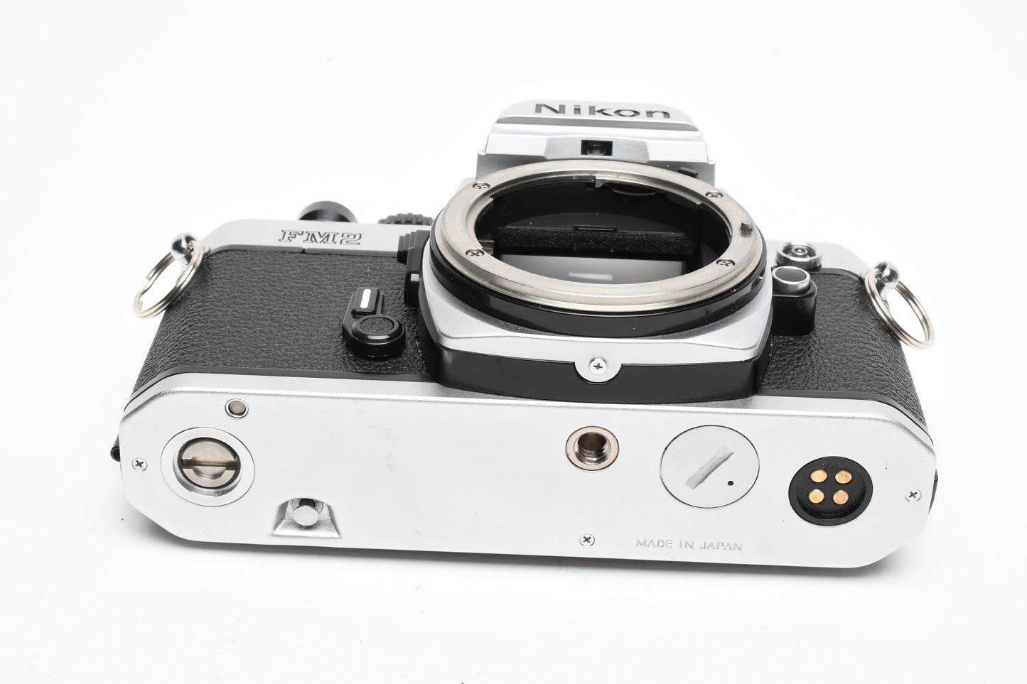 Nikon FM2 chrome 35mm SLR body, New seals, Mint-