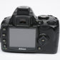 Nikon D40 DSLR body w/Nikkor 18-55mm f3.5-5.6G ED II , batt+charger Only 1162 Acts!