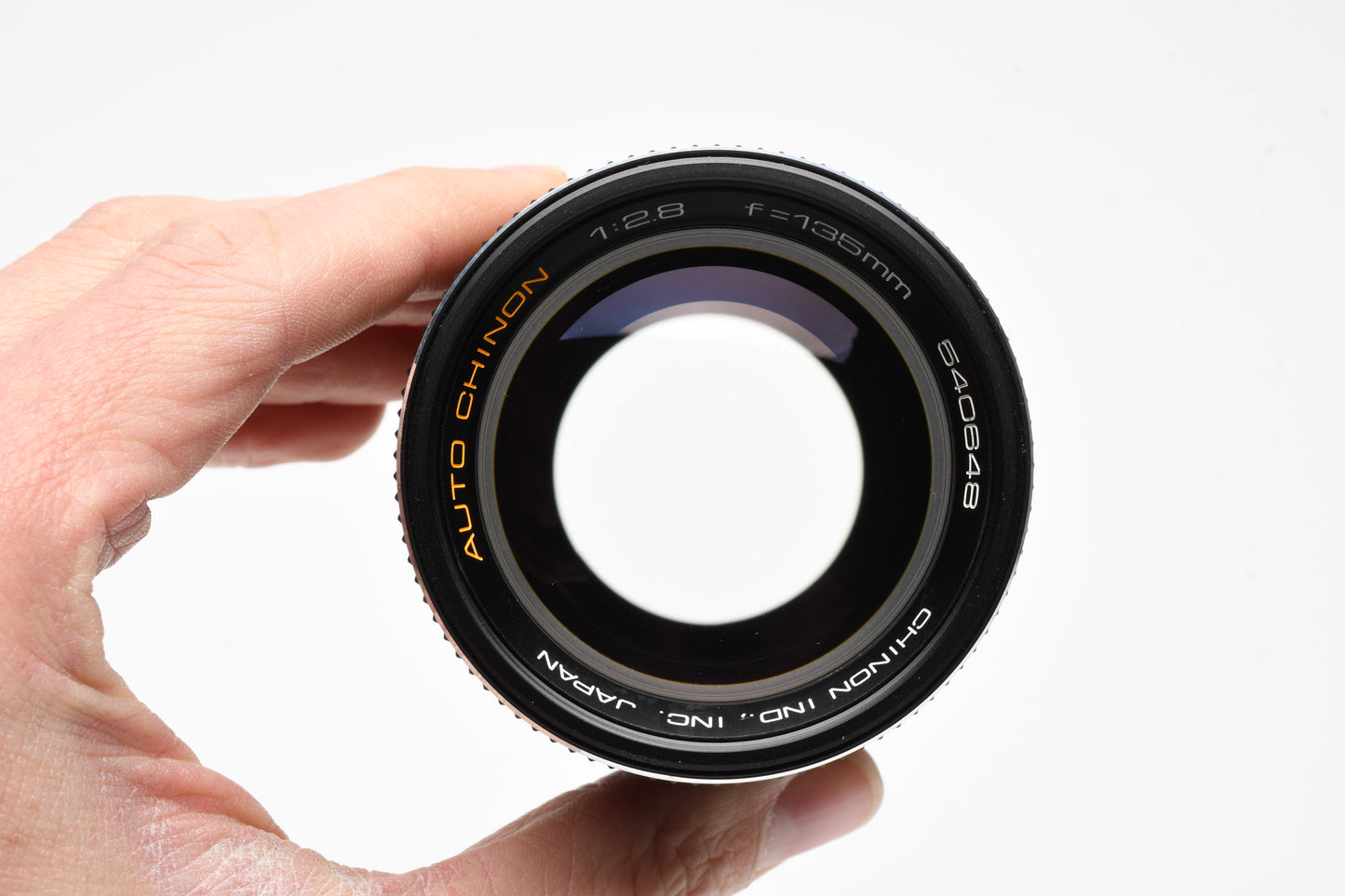 Chinon 135mm f2.8 M42 Mount prime lens, Great! w/Case, caps, 1A filter