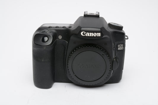 Canon EOS 40D DSLR Body, batt, charger, strap, Only 8111 Acts!