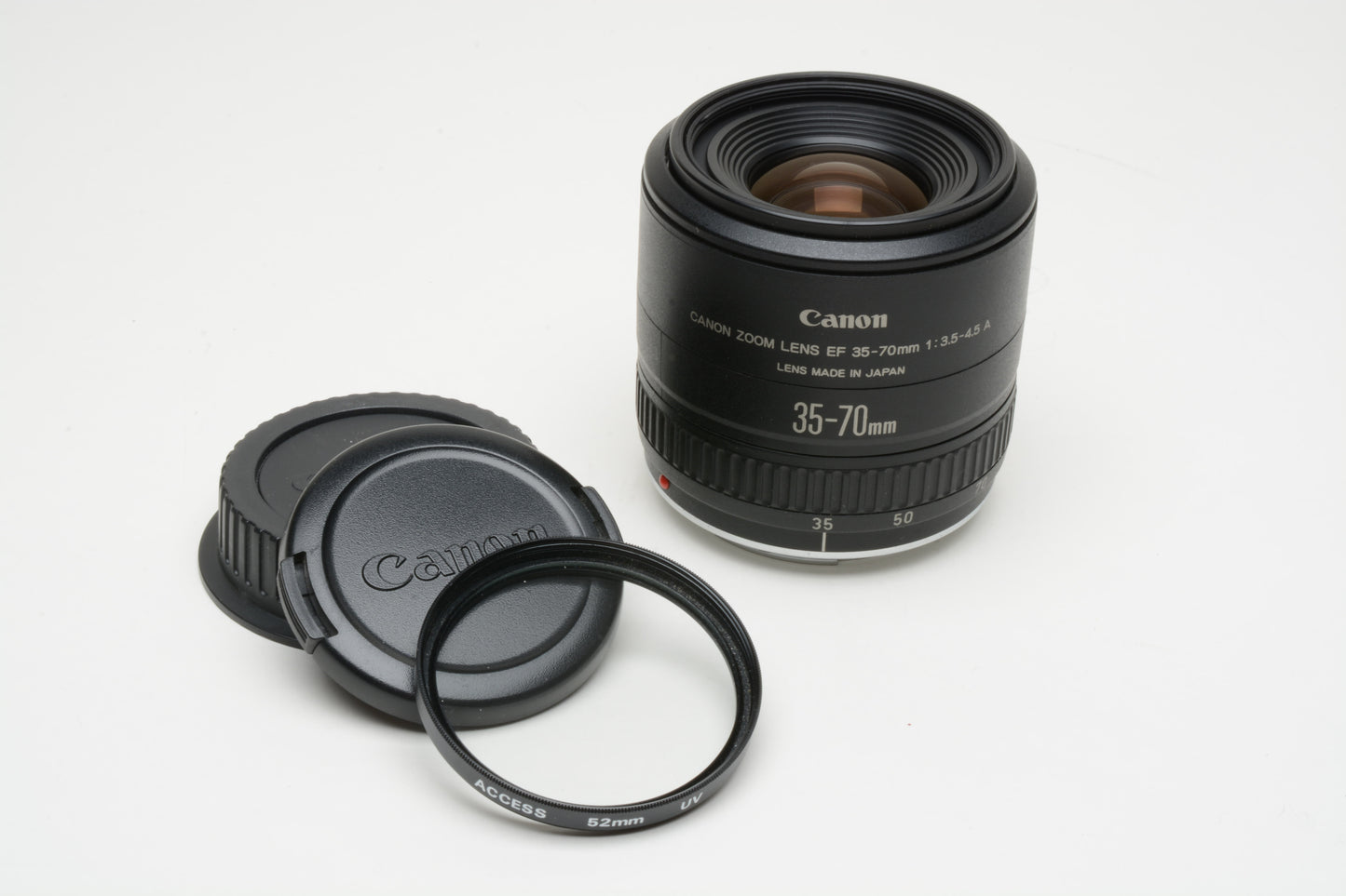 Canon EF 35-70mm f3.5-4.5 A zoom lens, caps, clean