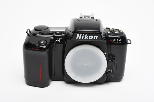 Nikon N6006 35mm SLR body, Body Cap, Nice!