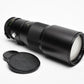 Vivitar 400mm f5.6 Telephoto lens for M42 Mount w/Caps, Nice!