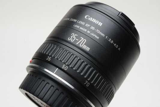 Canon EF 35-70mm f3.5-4.5 A zoom lens, caps, clean