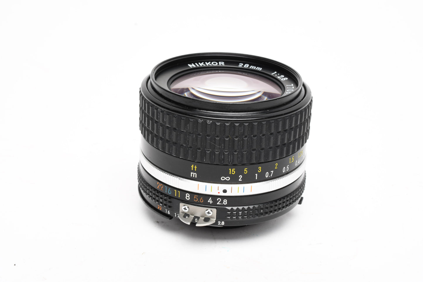 Nikon Nikkor 28mm f2.8 AIS mount lens, caps, nice & clean, Sharp!