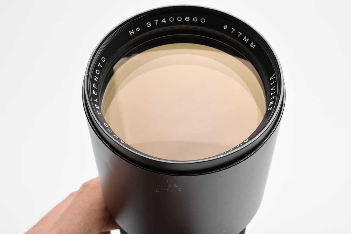 Vivitar 400mm f5.6 Telephoto lens for M42 Mount w/Caps, Nice!