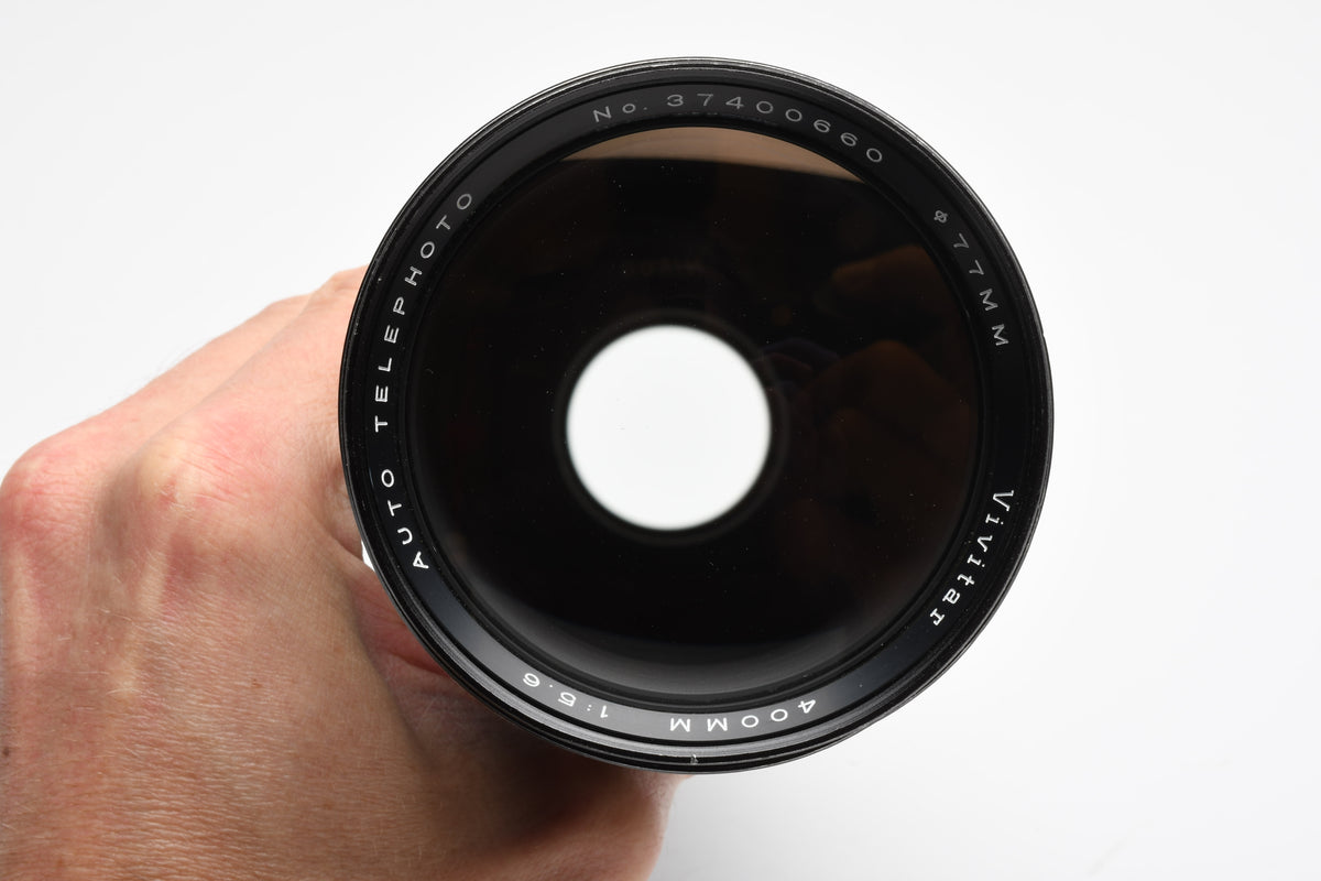 Vivitar 400mm f5.6 Telephoto lens for M42 Mount w/Caps, Nice!
