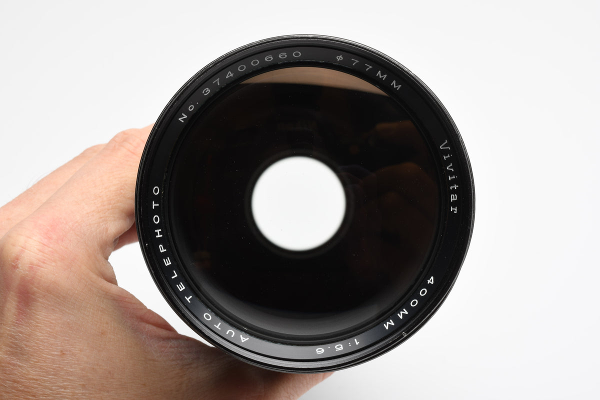Vivitar 400mm f5.6 Telephoto lens for M42 Mount w/Caps, Nice!