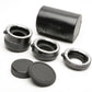 Vivitar AT-22 Extension Tube set 12/20/36mm Pentax K-mount, caps+case
