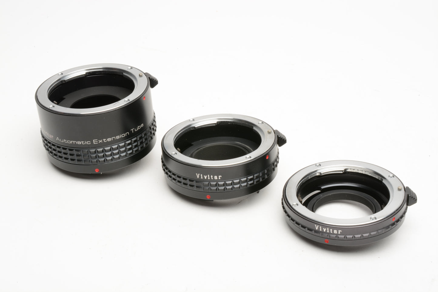 Vivitar AT-22 Extension Tube set 12/20/36mm Pentax K-mount, caps+case