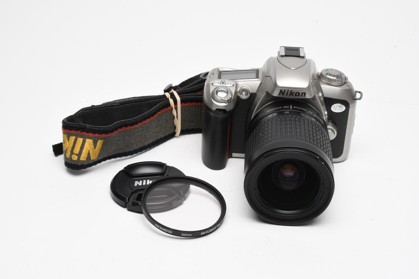 Nikon N75 35mm SLR w/Nikon AF Nikkor 28-100mm f3.5-5.6G, 1A, Tested, Great!
