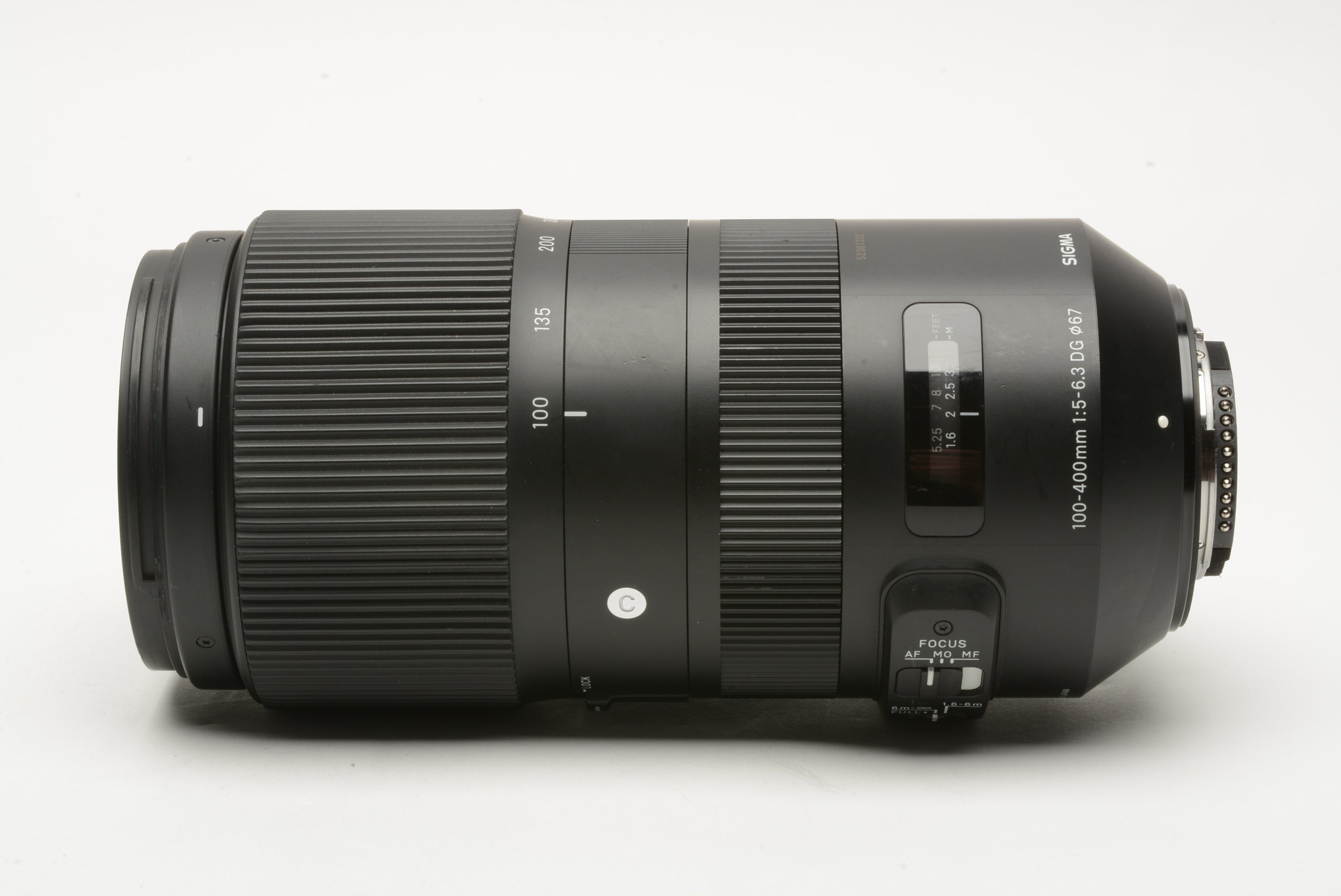 Sigma 100-400mm f5-6.3 DG OS HSM Contemporary, boxed, hood+caps+