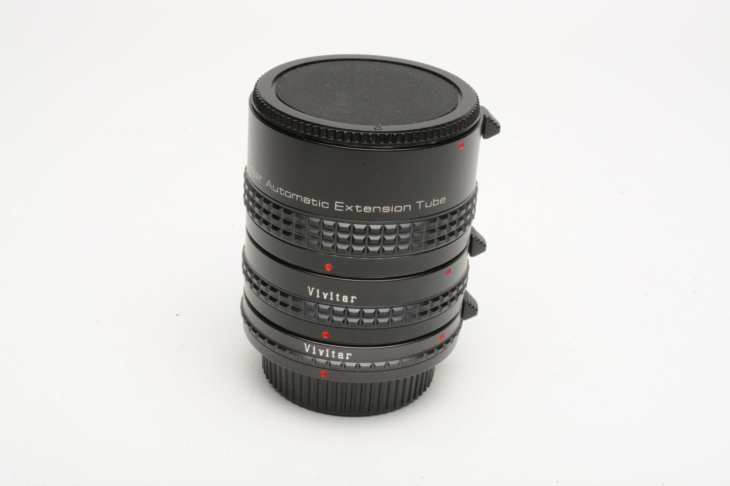 Vivitar AT-22 Extension Tube set 12/20/36mm Pentax K-mount, caps+case