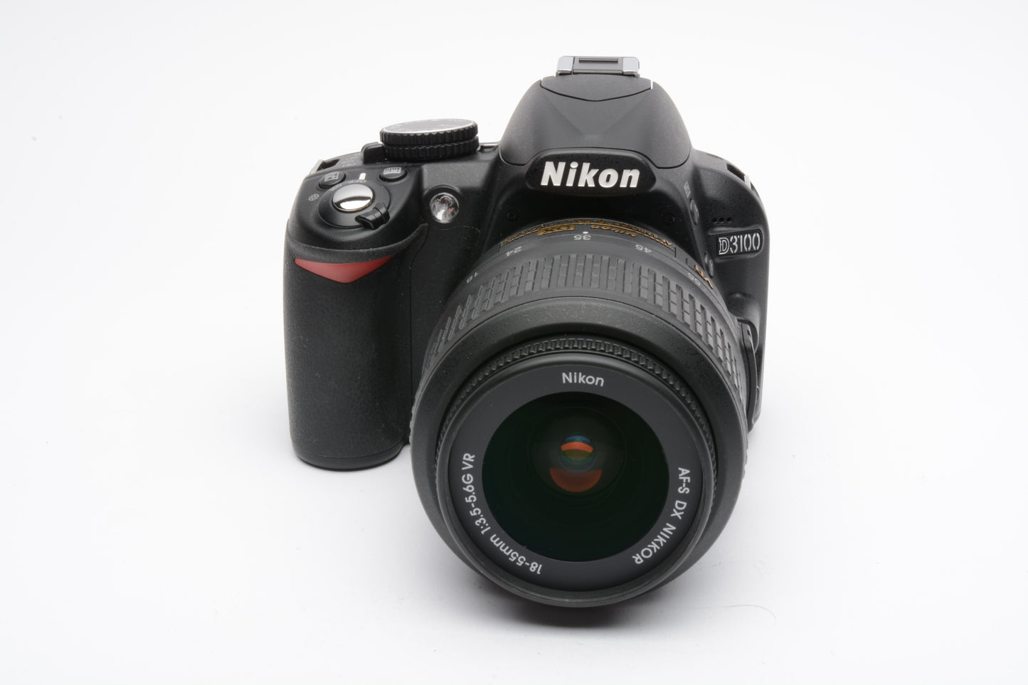 Nikon D3100 DSLR w/Nikkor AFS 18-55mm f3.5-5.6G VR, ONLY 411 Acts!, clean