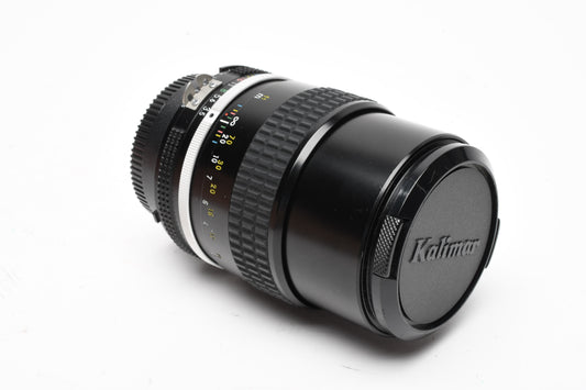 Nikon Nikkor AI 135mm f3.5 lens, caps, very sharp