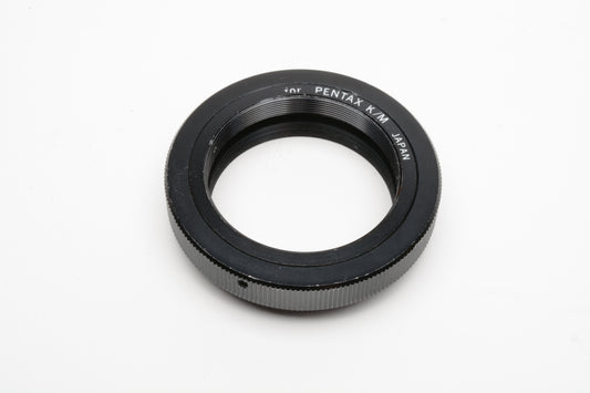 T-Mount adapter for Pentax K / M - All metal, clean