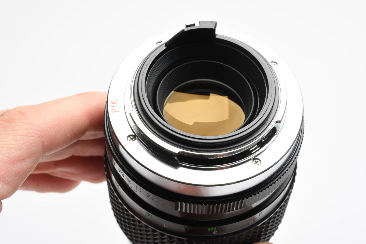 Access P-MC Tele-Auto 135mm f2.8 Portrait lens for Pentax PK Mount w/Pouch, Nice!