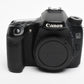 Canon EOS 70D DSLR Body w/Batt, charger, strap, 32K Acts