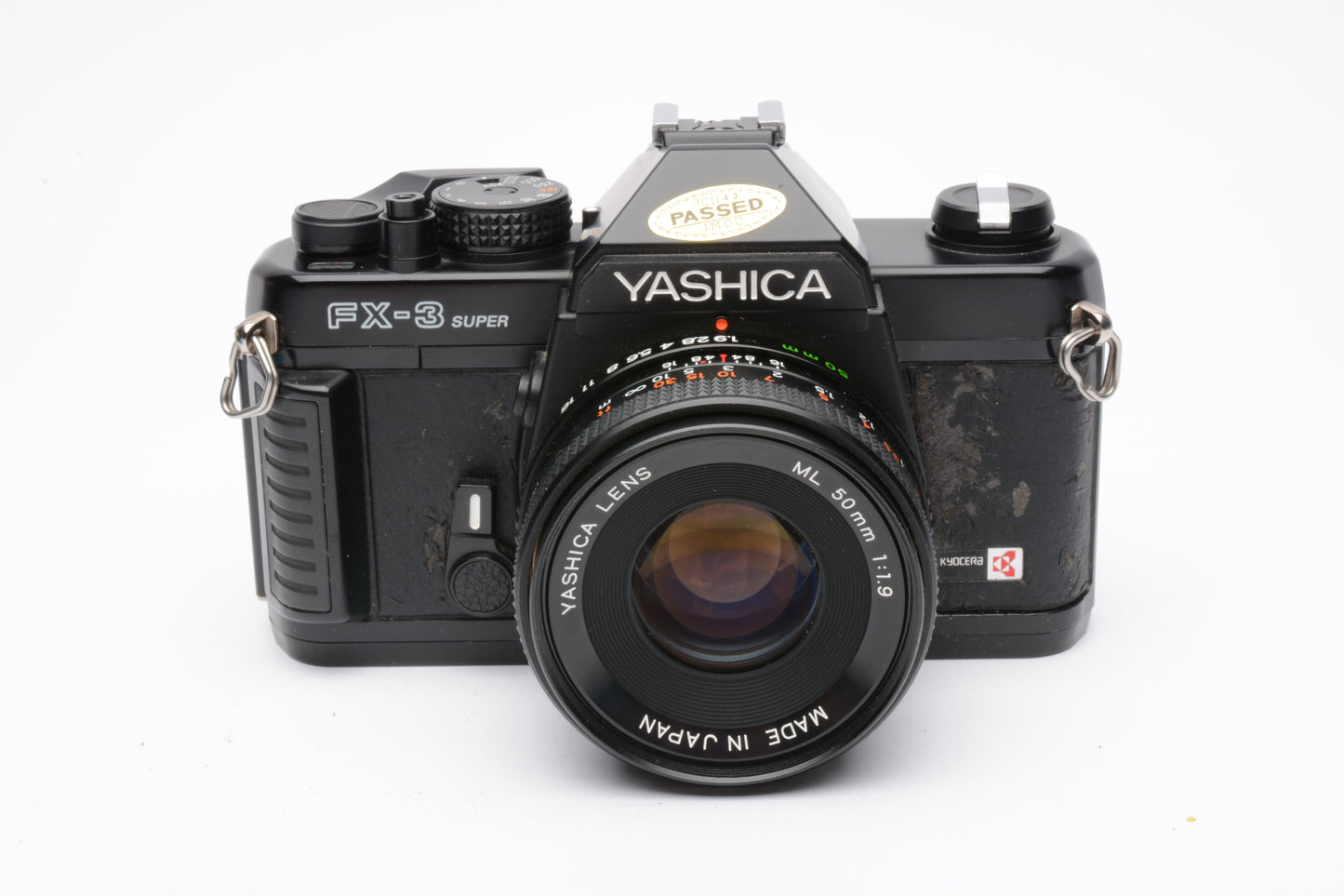 Yahica FX-3 35mm SLR w/50mm F1.9 ML lens, manual, cap, new seals, tested