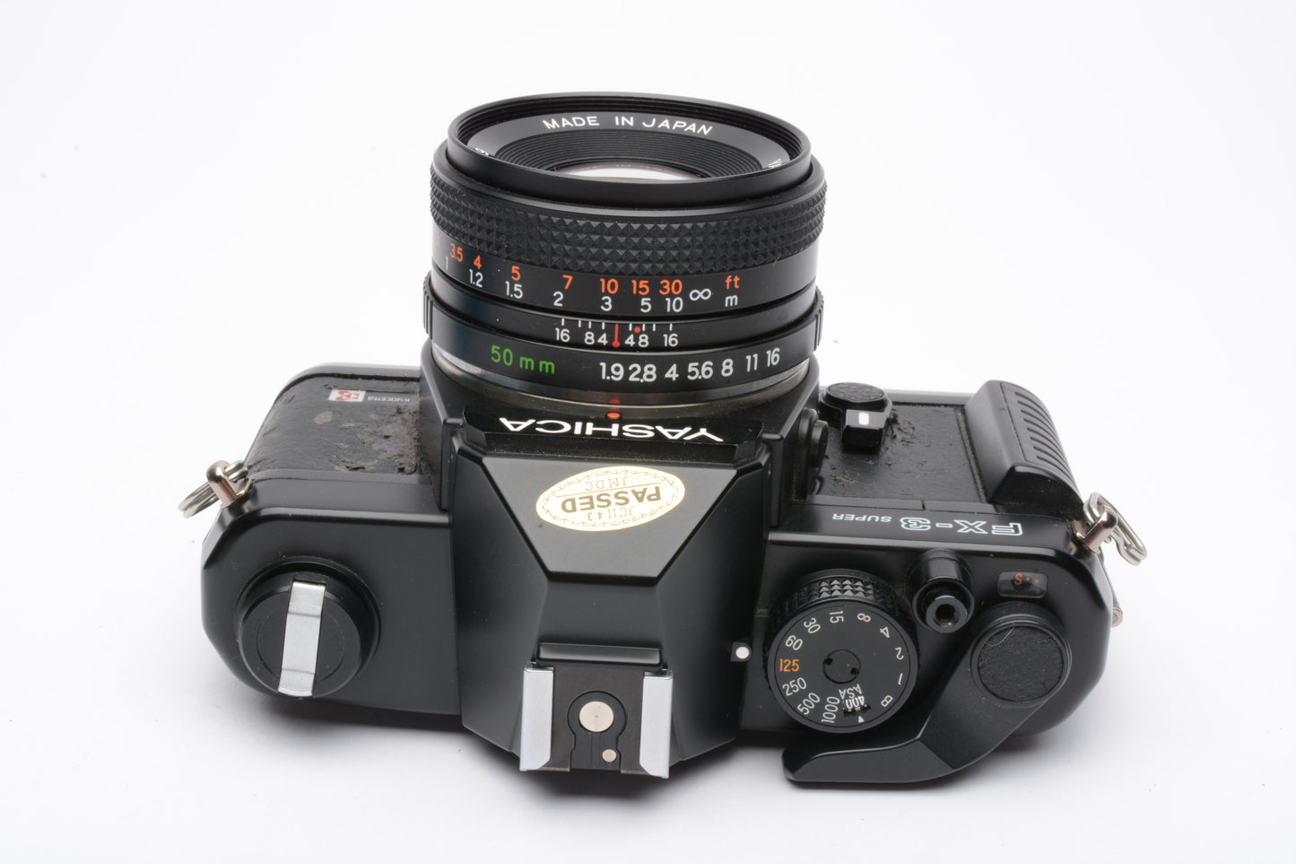 Yahica FX-3 35mm SLR w/50mm F1.9 ML lens, manual, cap, new seals, tested