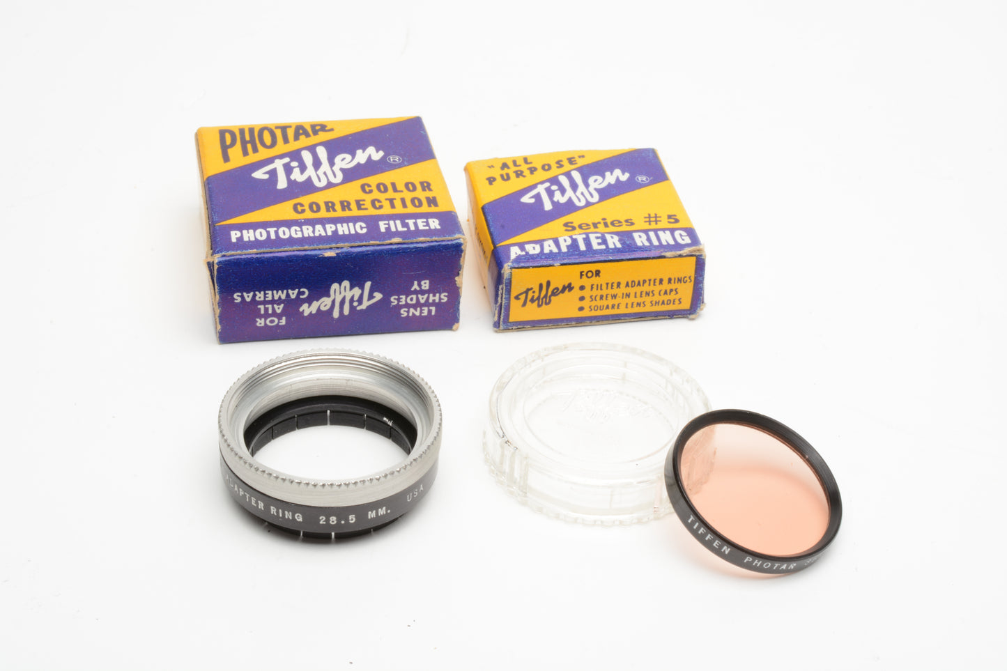 Tiffen Series 5 85C filter and adapter ring, Boxed