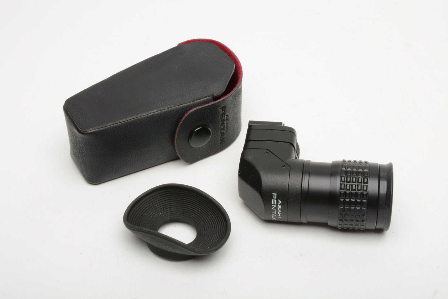 Pentax Right Angle Eyepiece Magnifier M, Very clean, w/Case & Rubber Eyecup