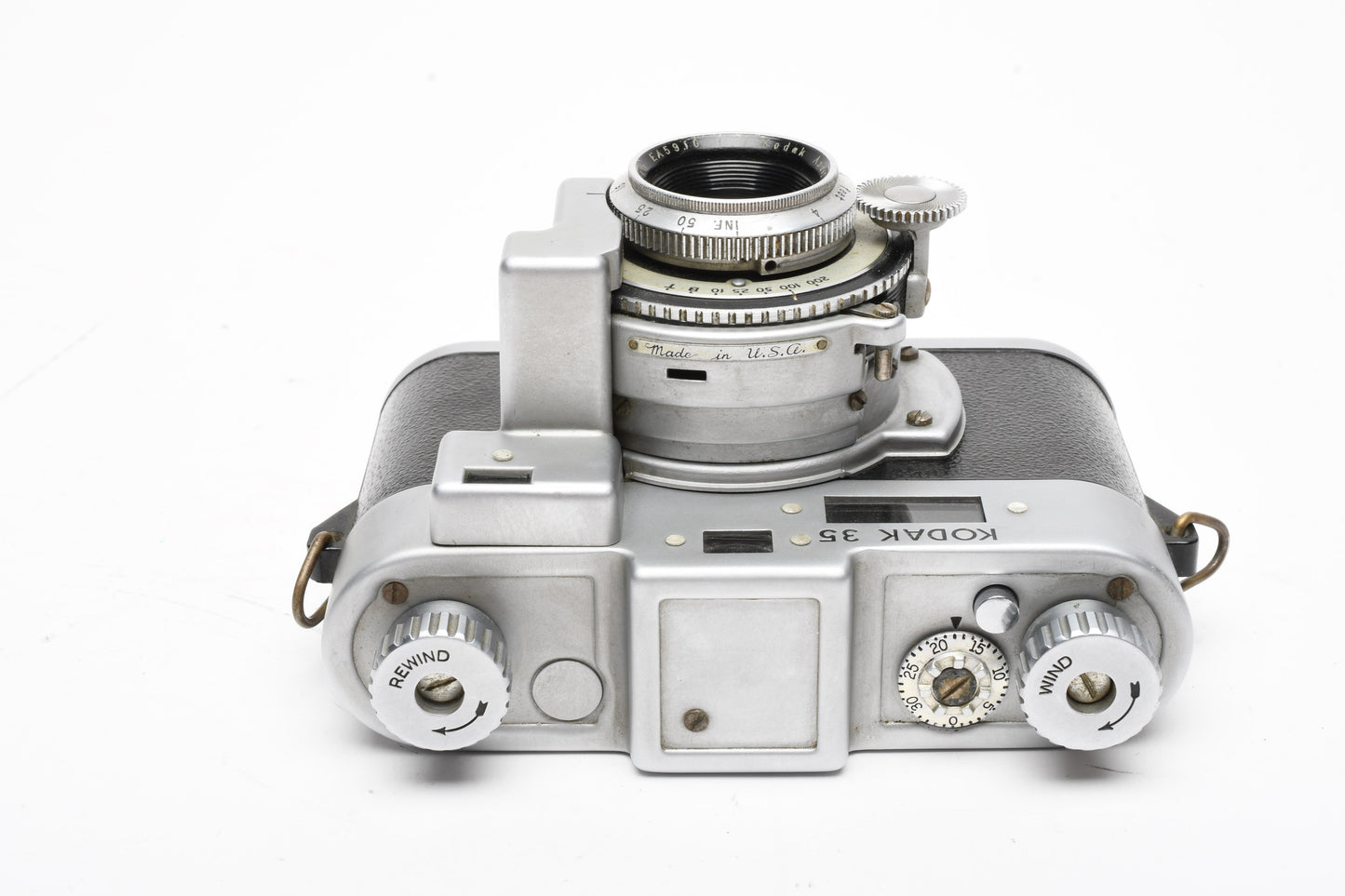 Kodak 35 Rangefinder w/50mm f3.5 lens, vintage camera, Works, nice collector piece