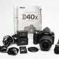Nikon D40X body w/Nikkor 18-55mm f3.5-5.6 G II w/ batt, charger, Only 8k Acts, Nice!