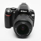 Nikon D40X body w/Nikkor 18-55mm f3.5-5.6 G II w/ batt, charger, Only 8k Acts, Nice!