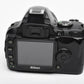 Nikon D40X body w/Nikkor 18-55mm f3.5-5.6 G II w/ batt, charger, Only 8k Acts, Nice!