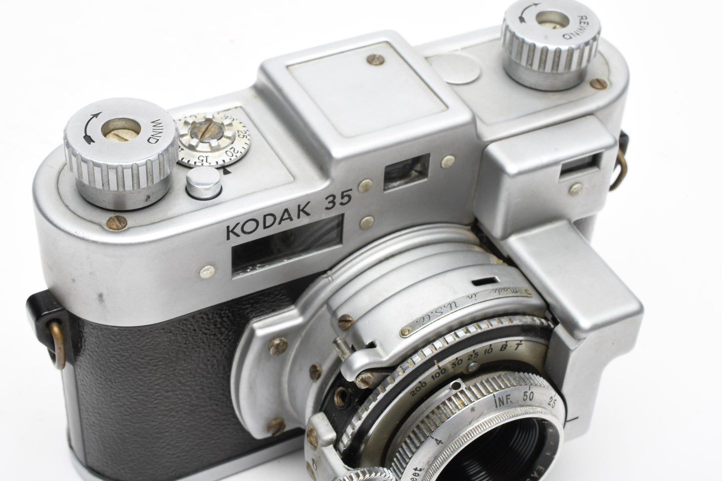 Kodak 35 Rangefinder w/50mm f3.5 lens, vintage camera, Works, nice collector piece