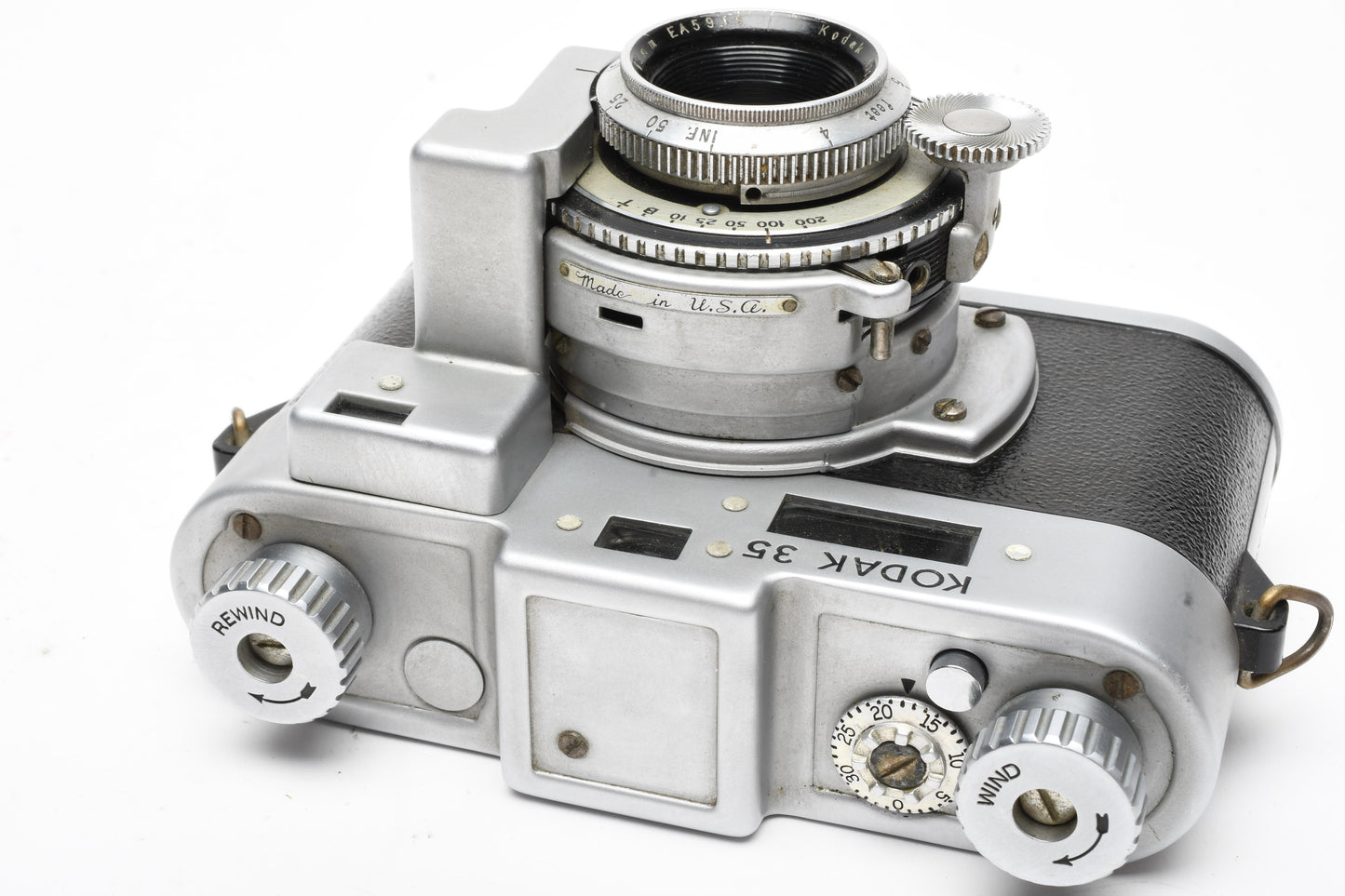Kodak 35 Rangefinder w/50mm f3.5 lens, vintage camera, Works, nice collector piece
