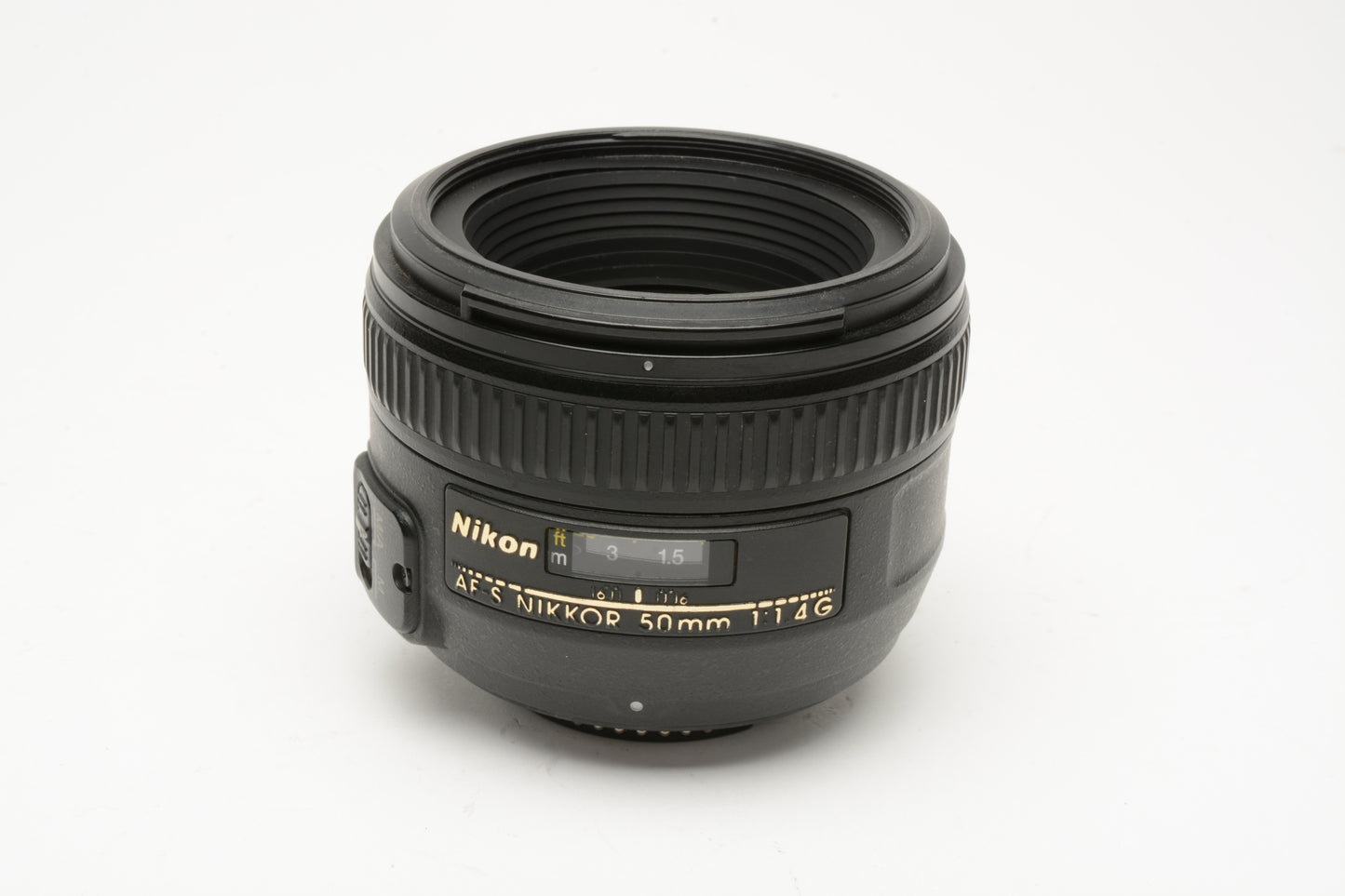 Nikon AF-S Nikkor 50mm f1.4G Lens, caps, sharp, w/Pouch