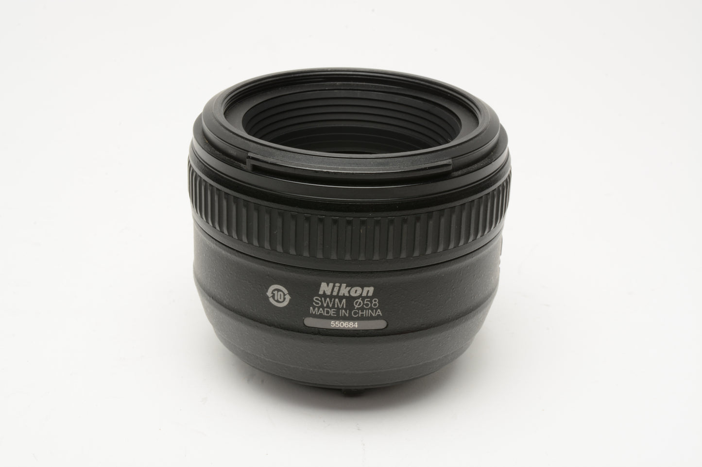 Nikon AF-S Nikkor 50mm f1.4G Lens, caps, sharp, w/Pouch
