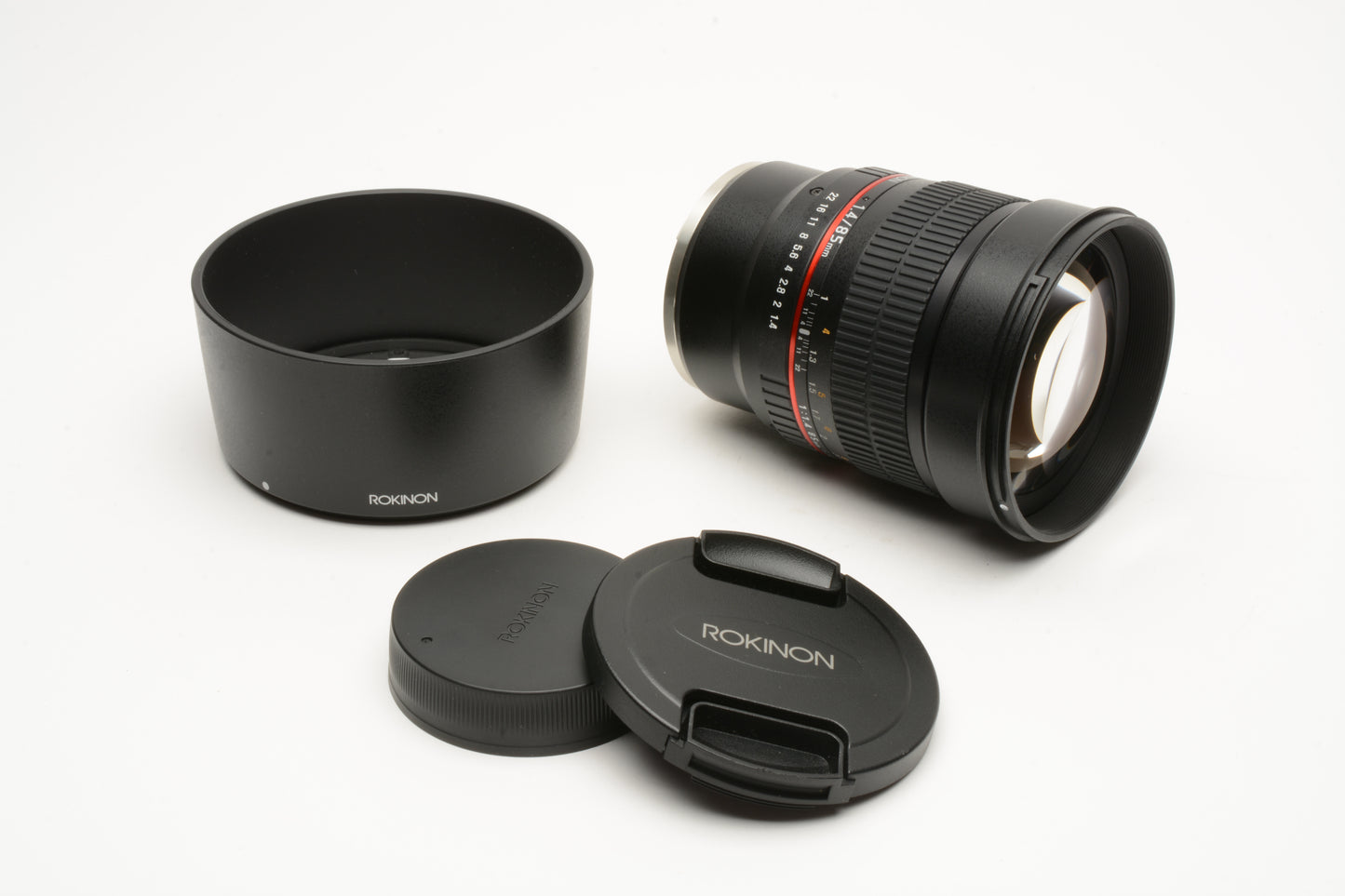 Rokinon 85mm f1.4AS IF UMC Sony E-Mount, Caps+Hood