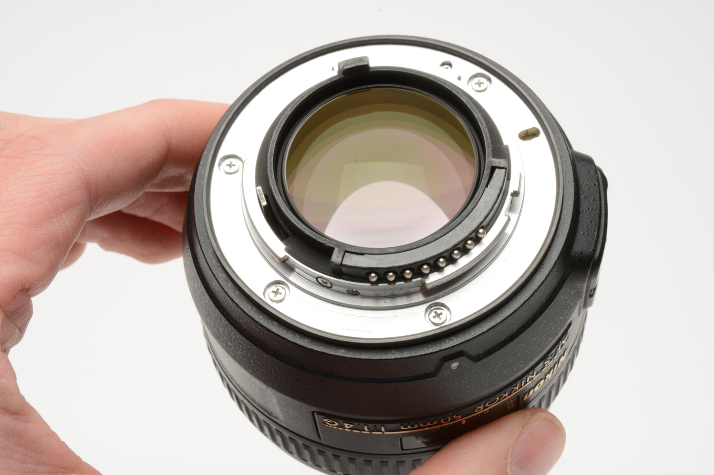 Nikon AF-S Nikkor 50mm f1.4G Lens, caps, sharp, w/Pouch