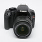 Canon Rebel T2i DSLR w/EF-S 18-55mm f3.5-5.6 IS, +Shoulder bag, Only 3064 Acts!