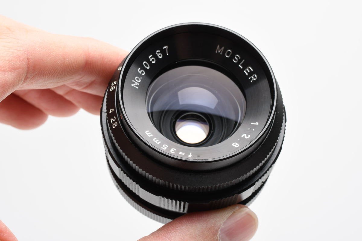 Mosler 35mm F2.8 Prime Lens for Exakta Mount w/caps, Nice!