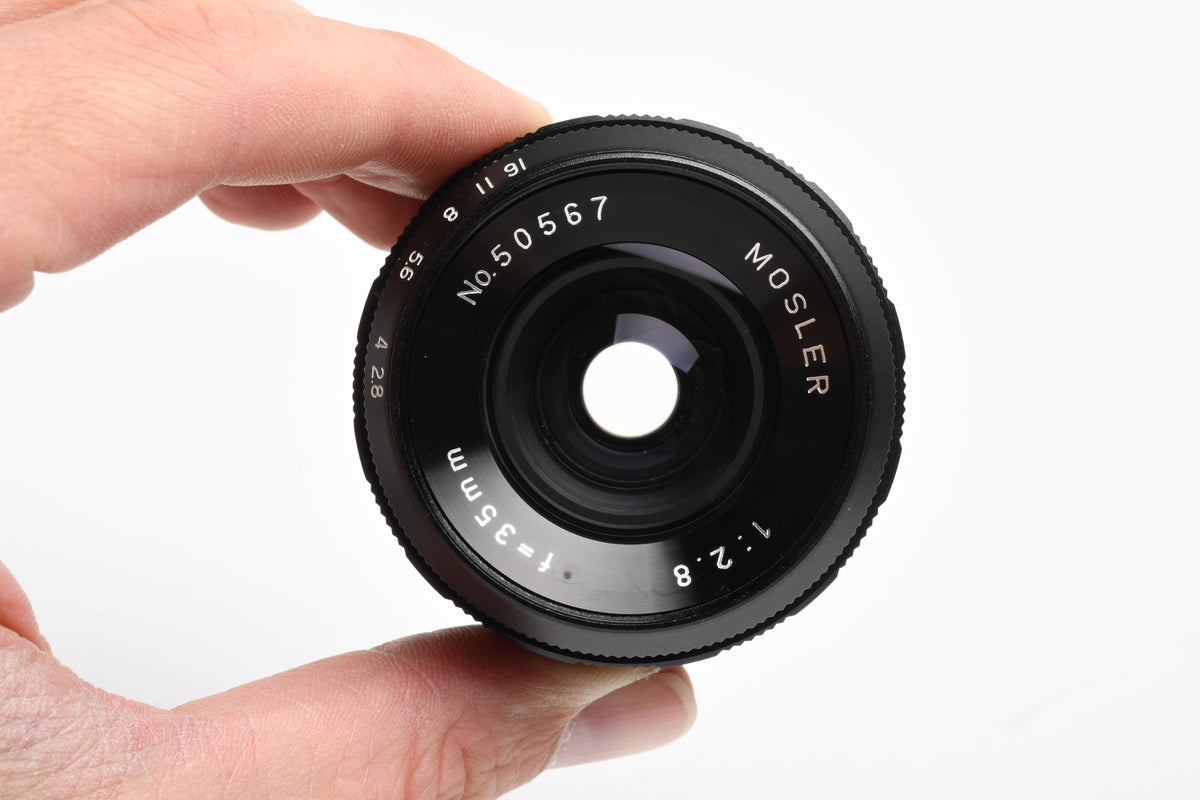 Mosler 35mm F2.8 Prime Lens for Exakta Mount w/caps, Nice!