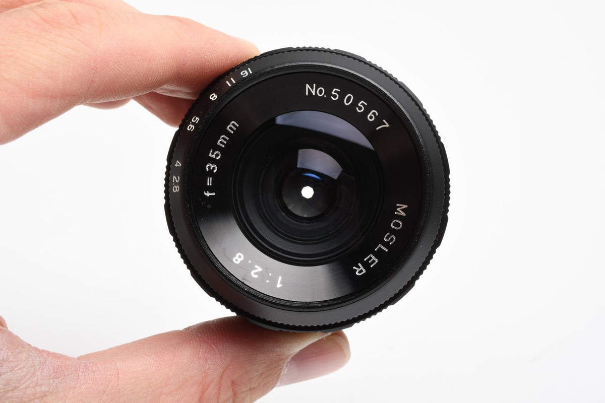 Mosler 35mm F2.8 Prime Lens for Exakta Mount w/caps, Nice!