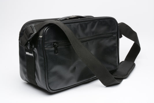 Nikon satchel / shoulder bag 12 x 4 x 7" (Black) - rare / original / Vintage
