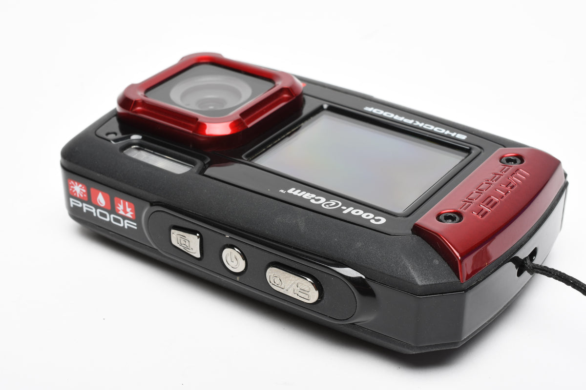 iON Cool-iCam Tough Waterproof Shockproof Point&Shoot Dual LCD Display, Clean!