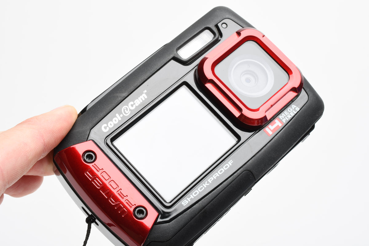 iON Cool-iCam Tough Waterproof Shockproof Point&Shoot Dual LCD Display, Clean!