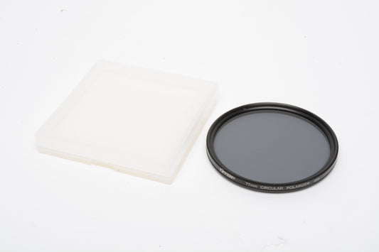 Tiffen 77mm Circular Polarizing filter, nice & clean