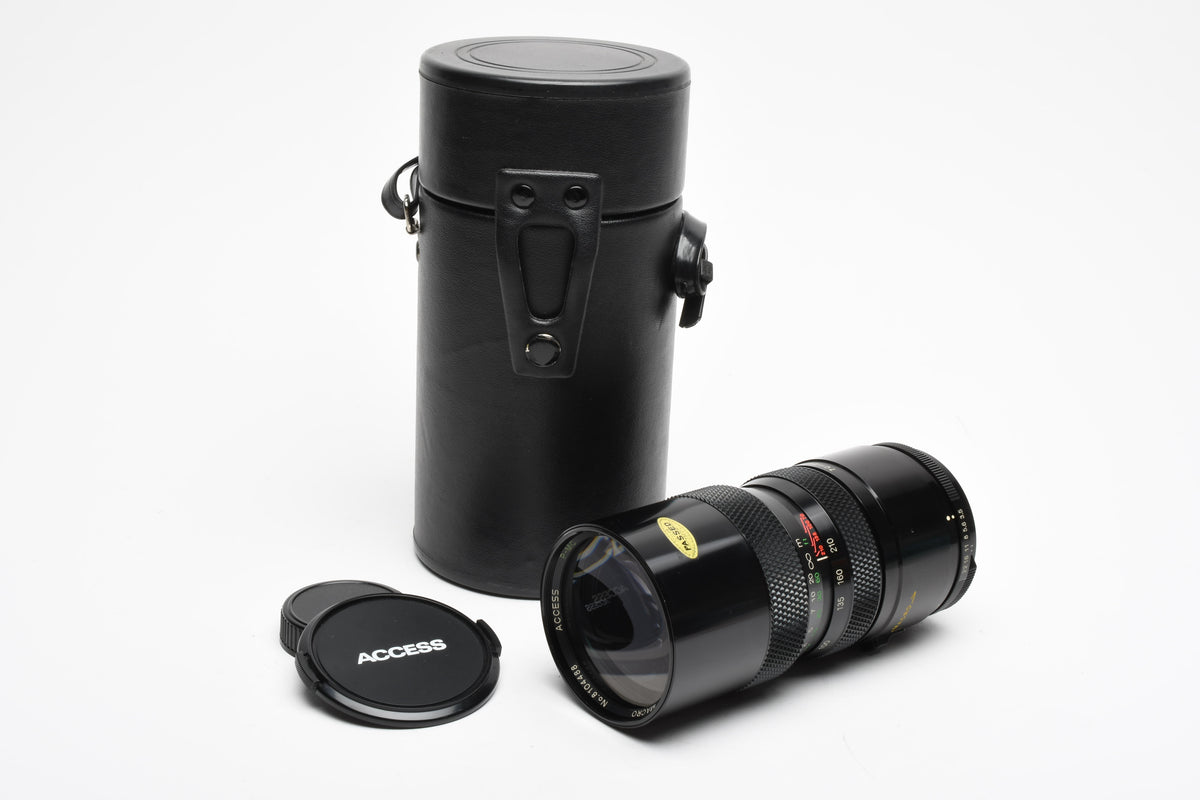 Access 70-210mm F3.5 P-MC Macro Zoom Lens for M42 w/Hard Case, Nice!
