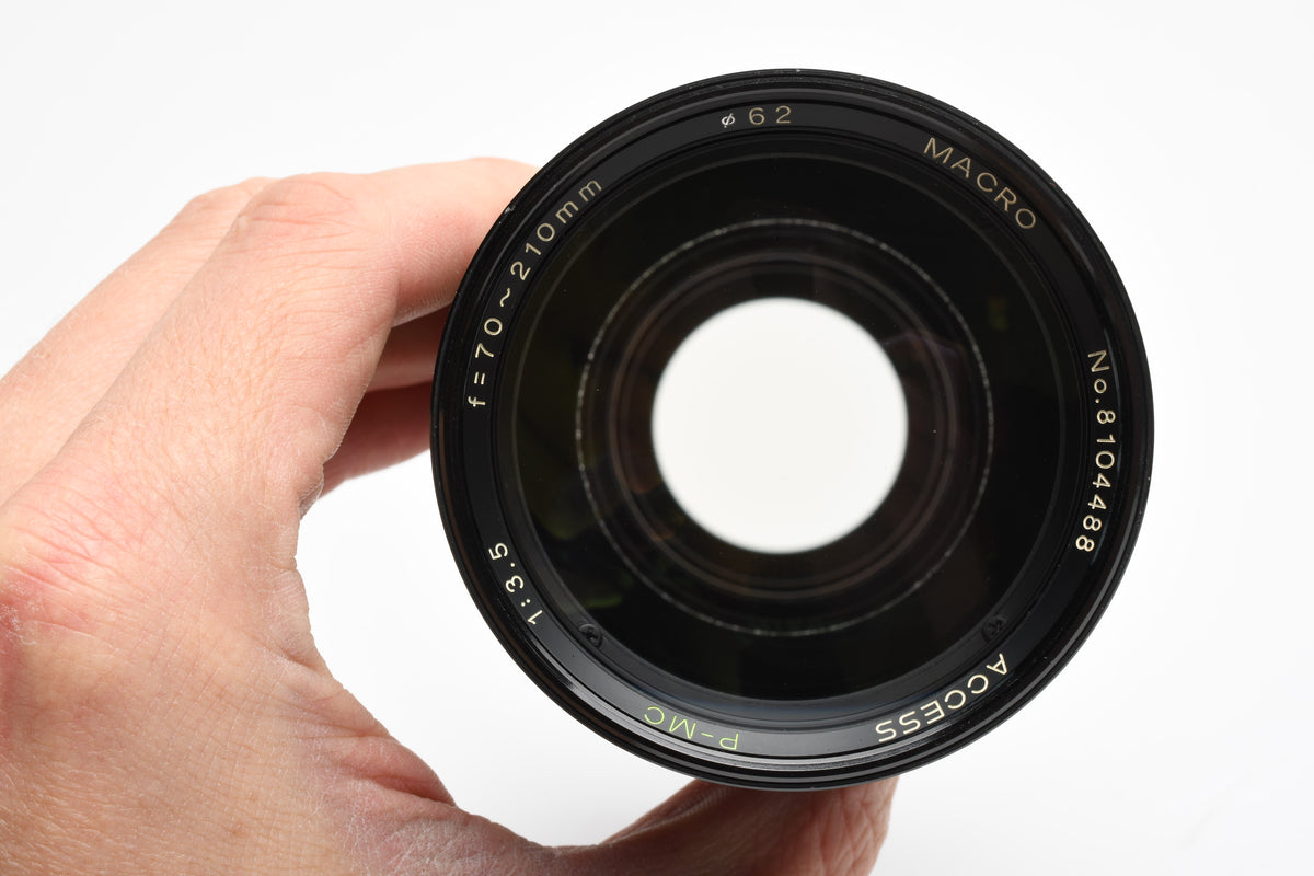 Access 70-210mm F3.5 P-MC Macro Zoom Lens for M42 w/Hard Case, Nice!